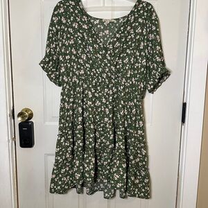 Floral Green dress